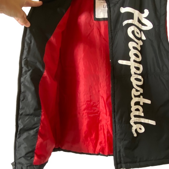 Aeropostale Logo Puffer Vest Size Large - Picture 4 of 10